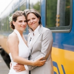 Damestrouwpak gemaakt voor Margriet dames trouwpak