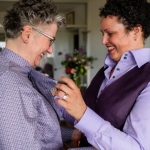 Broekpakken gemaakt voor huwelijk Jolijn & Noehmi Trouwbroekpakken dames