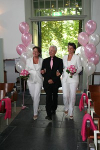 Bruidspak in wit dames