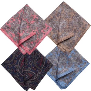 Pochet vrouw zijde paisley