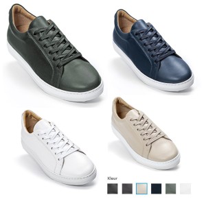 Dames sneakers bruidspak leder