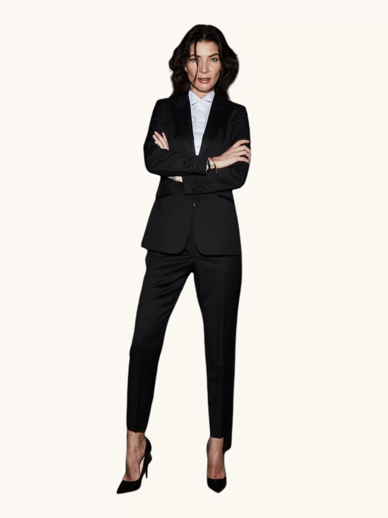 Trouwpak vrouw zwart op maat 