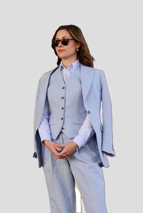 Dames maatpak zomers in lila