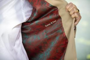 Broekpak bruid op maat gemaakt