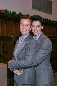 Bruids pak gemaakt voor huwelijk Marja en Annet.