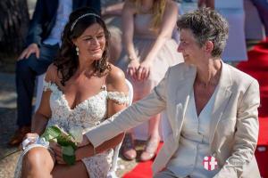 Bruidspak gemaakt in chamapgne kleur