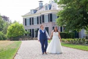 Dames trouwkostuum gemaakt voor huwelijk Janneke