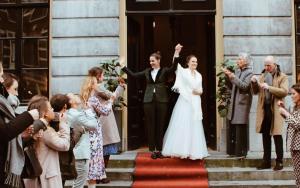 Dames trouwpak smoking gemaakt voor bruid Willemijn