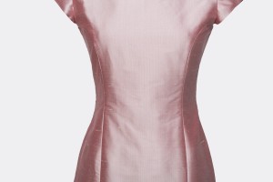 Cocktail jurk roze op maat gemaakt