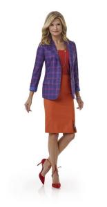 Feestelijke jurk met blazer op maat gemaakt