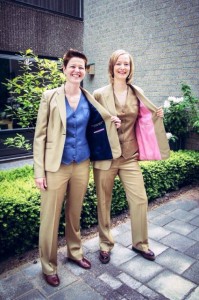 Dames trouwpakken met gilet 