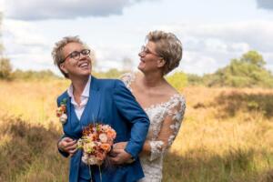 Broekpak vrouw huwelijk