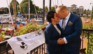 Trouwpak voor man en vrouw op maat gemaakt