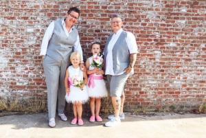 Trouwpak vrouw op maat gemaakt met korte broek