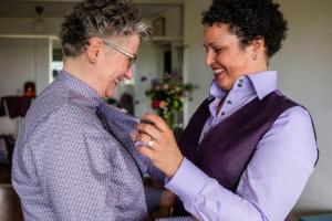 Vrouwen broekpakken gemaakt voor huwelijk Jolijn  Noehmi (1)