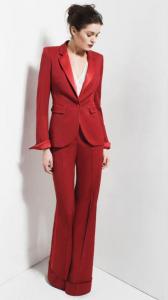 Vrouwen smoking in rood inspiratie 